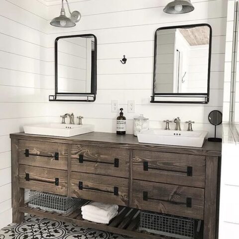 Image for Rustic Farmhouse Double Bath Vanity