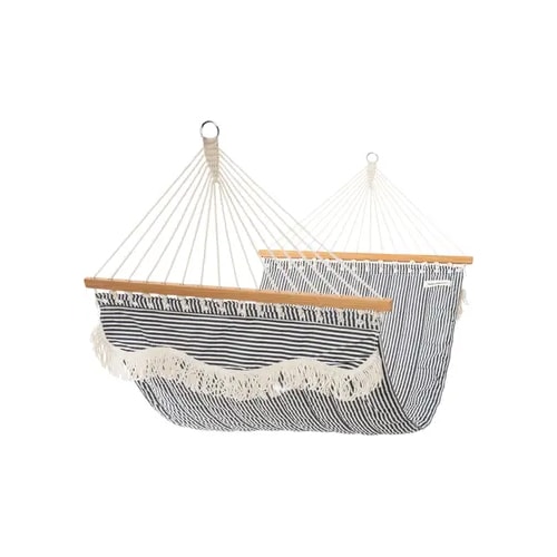 This navy striped hammock is the perfect Mother's Day gift idea! #ABlissfulNest