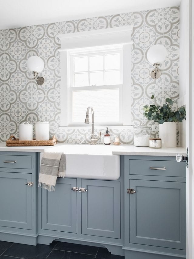 Blue Gray Kitchen Ideas Story