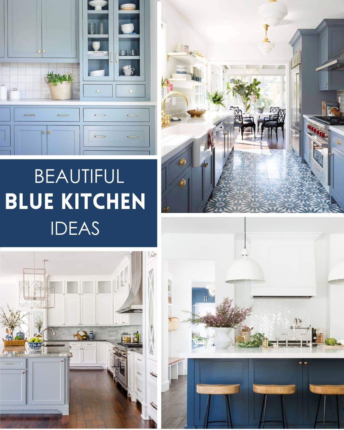 30+ Beautiful Blue Kitchen Cabinet Ideas to Inspire