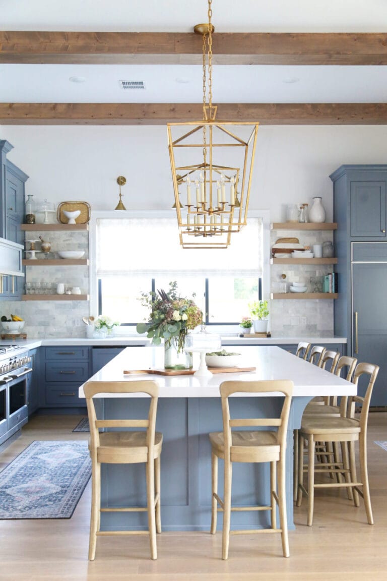 Best Blue Gray Kitchen Cabinet Colors | A Blissful Nest