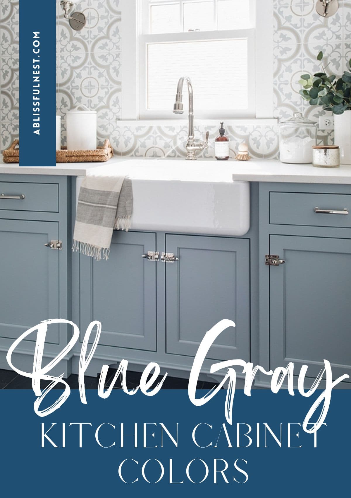 blue gray kitchen cabinet colors