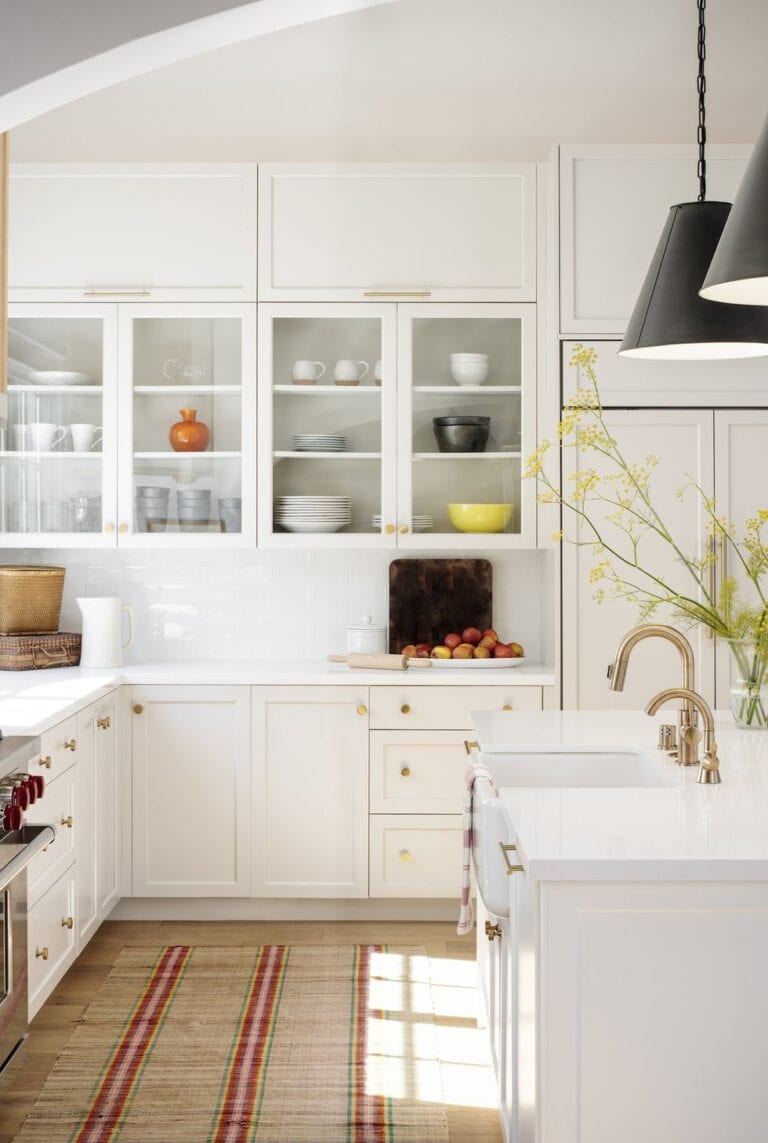 White Kitchen Cabinet Colors - A Blissful Nest