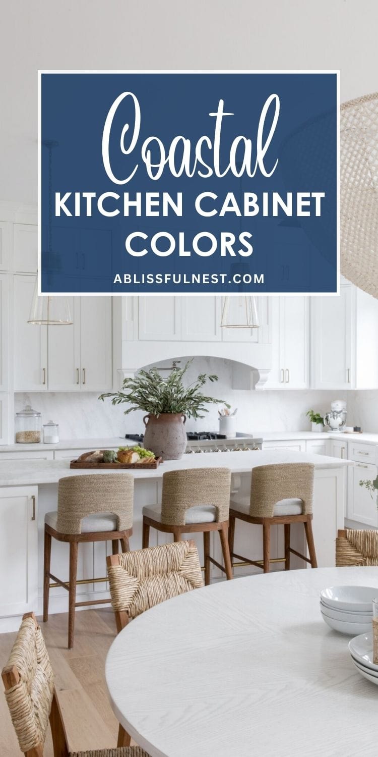 Coastal Kitchen Cabinet Colors - A Blissful Nest