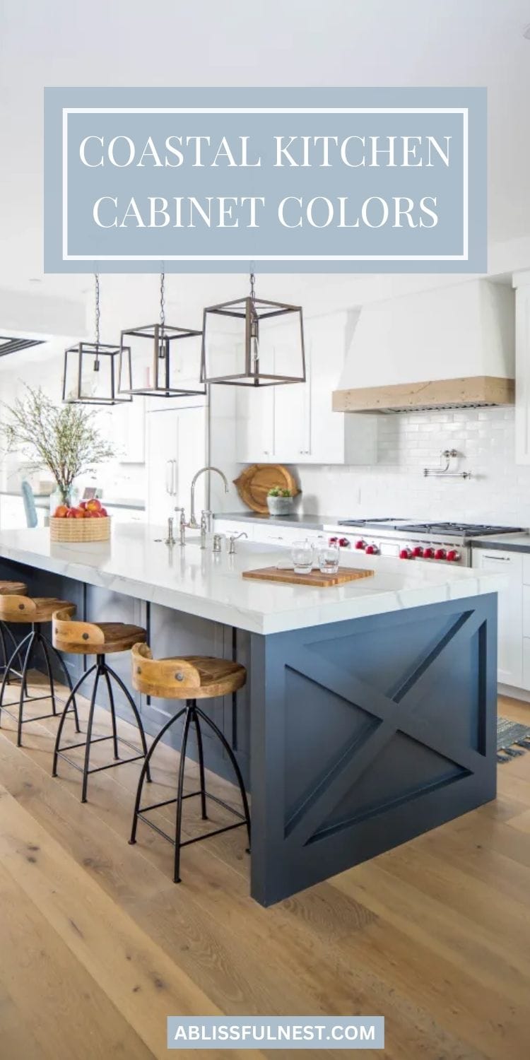 Coastal Kitchen Cabinet Colors - A Blissful Nest