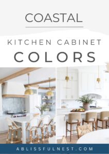 Coastal Kitchen Cabinet Colors - A Blissful Nest