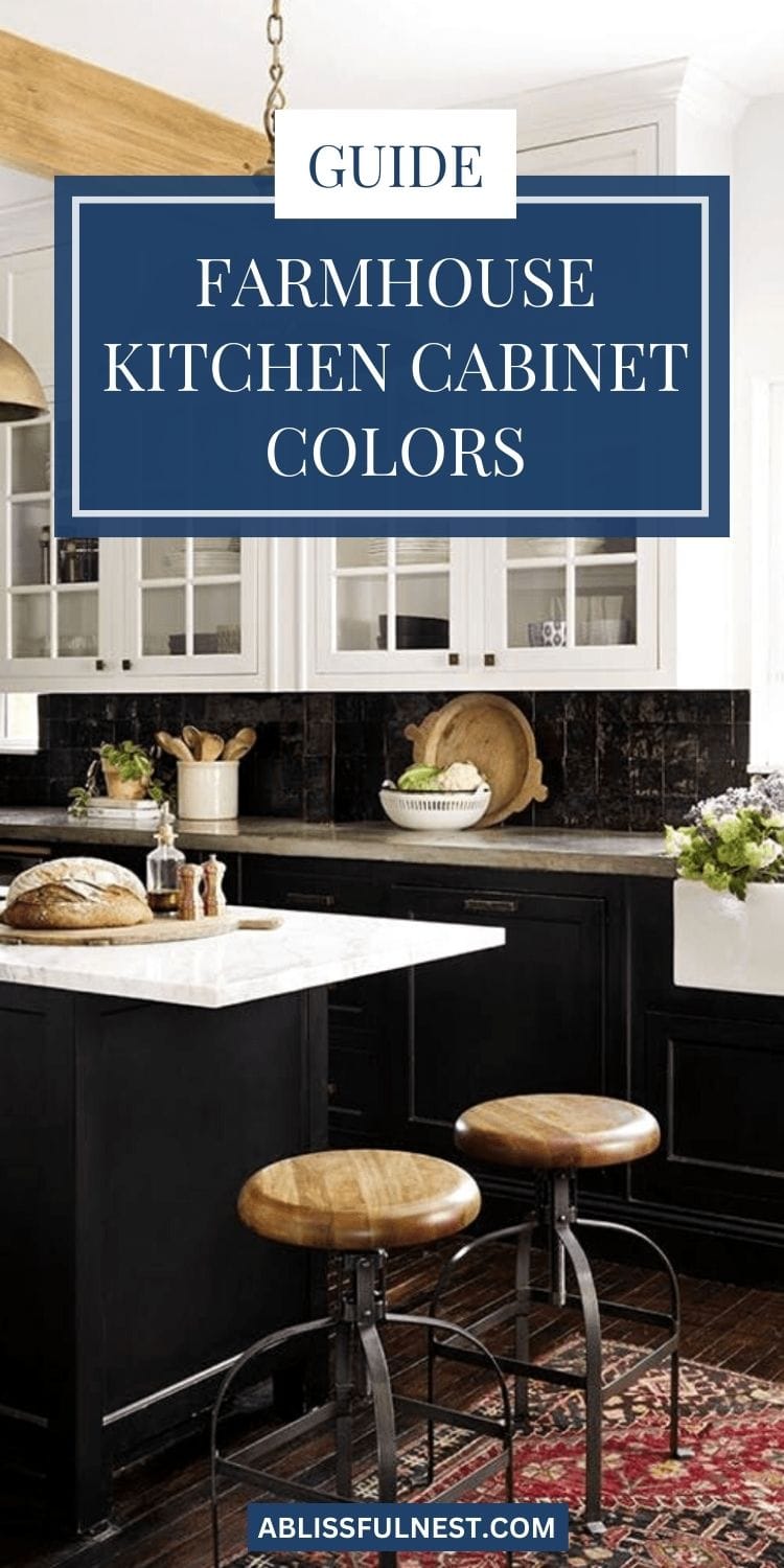 Farmhouse Kitchen Cabinet Colors - A Blissful Nest