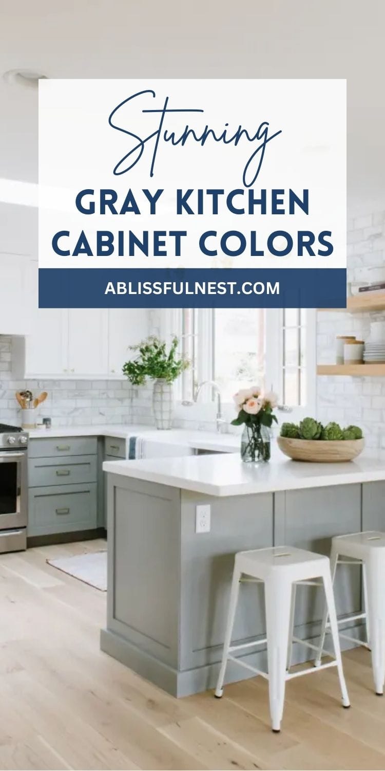 Best Gray Kitchen Cabinet Colors - A Blissful Nest