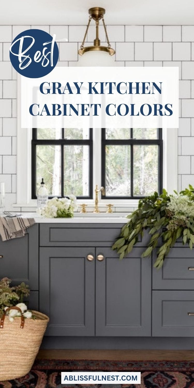 Best Gray Kitchen Cabinet Colors - A Blissful Nest