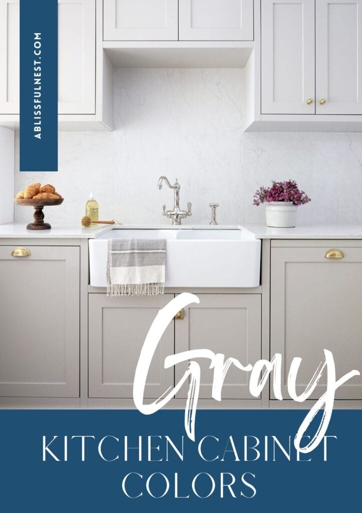 Best Gray Kitchen Cabinet Colors - A Blissful Nest