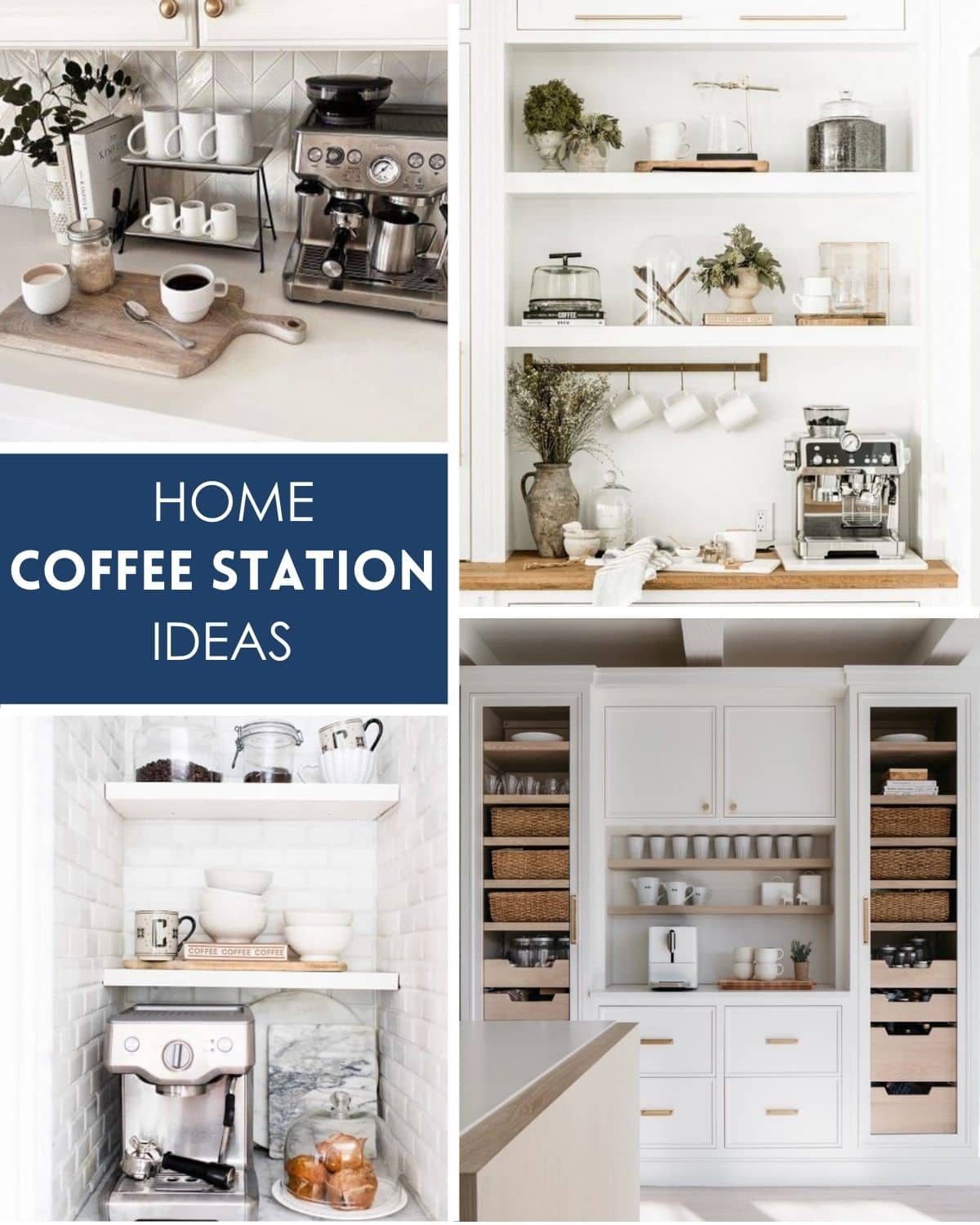 Built-In Coffee Bar Inspiration - Farmhouse Living