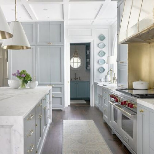 Best Blue Gray Kitchen Cabinet Colors | A Blissful Nest