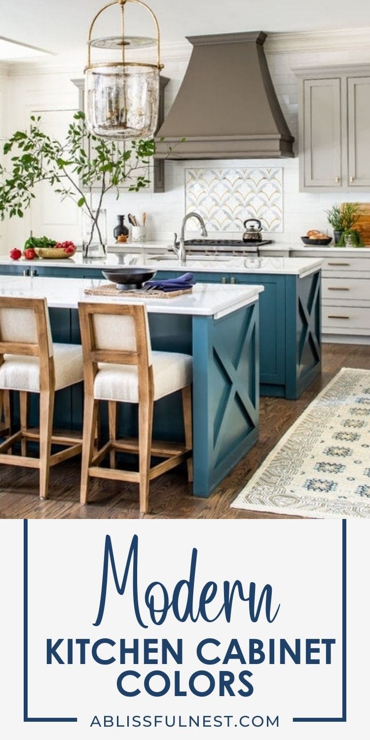 Modern Kitchen Cabinet Colors - A Blissful Nest