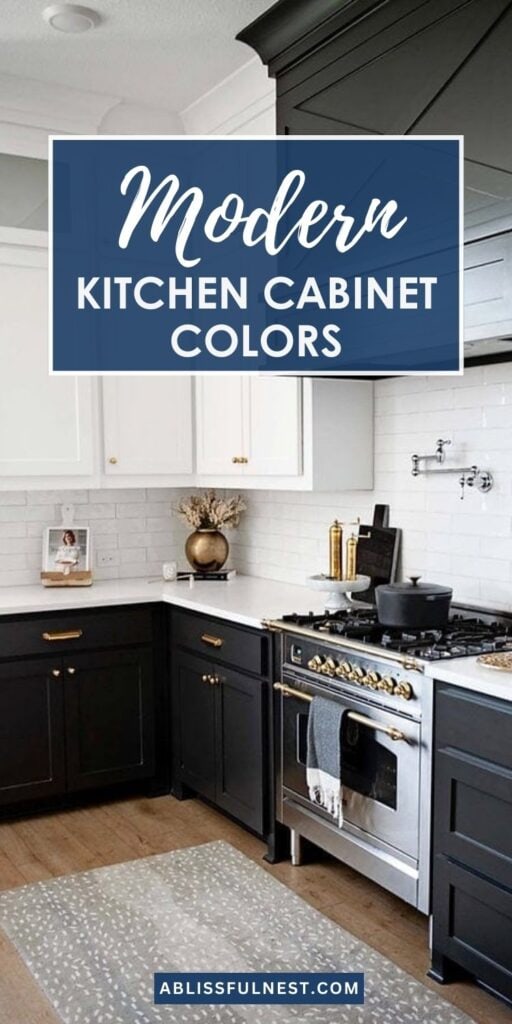 Modern Kitchen Cabinet Colors - A Blissful Nest