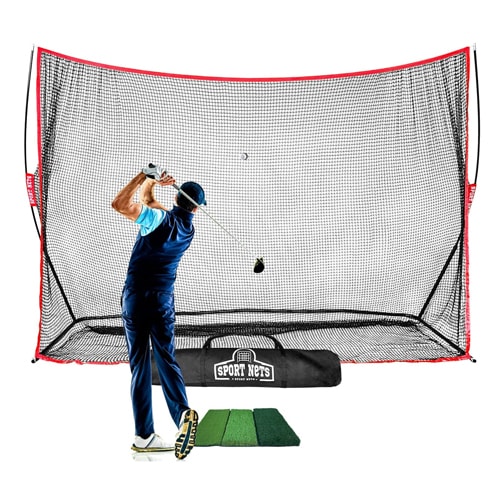 This backyard golf net is perfect to gift the dad who loves to golf this Father's Day! #ABlissfulNest