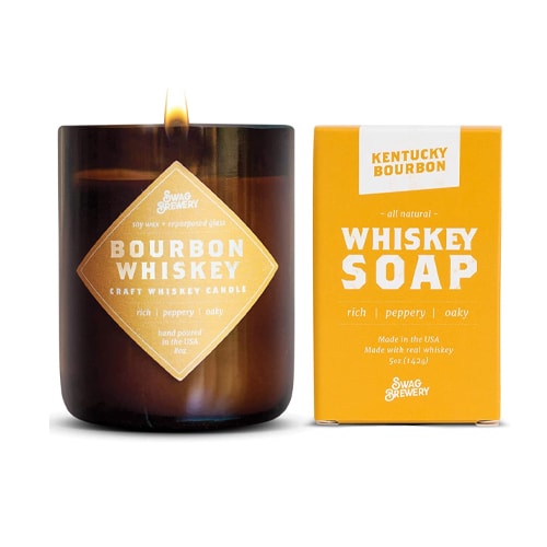 This Bourbon Whiskey candle is such a fun Father's Day gift idea! #ABlissfulNest