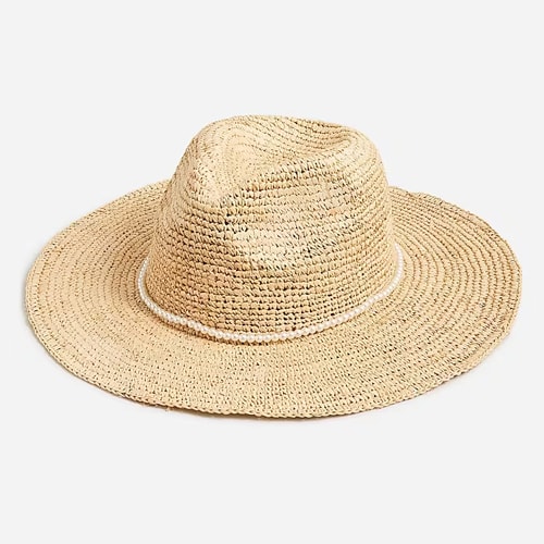 This pearl embellished sun hat is the cutest for summer! #ABlissfulNest