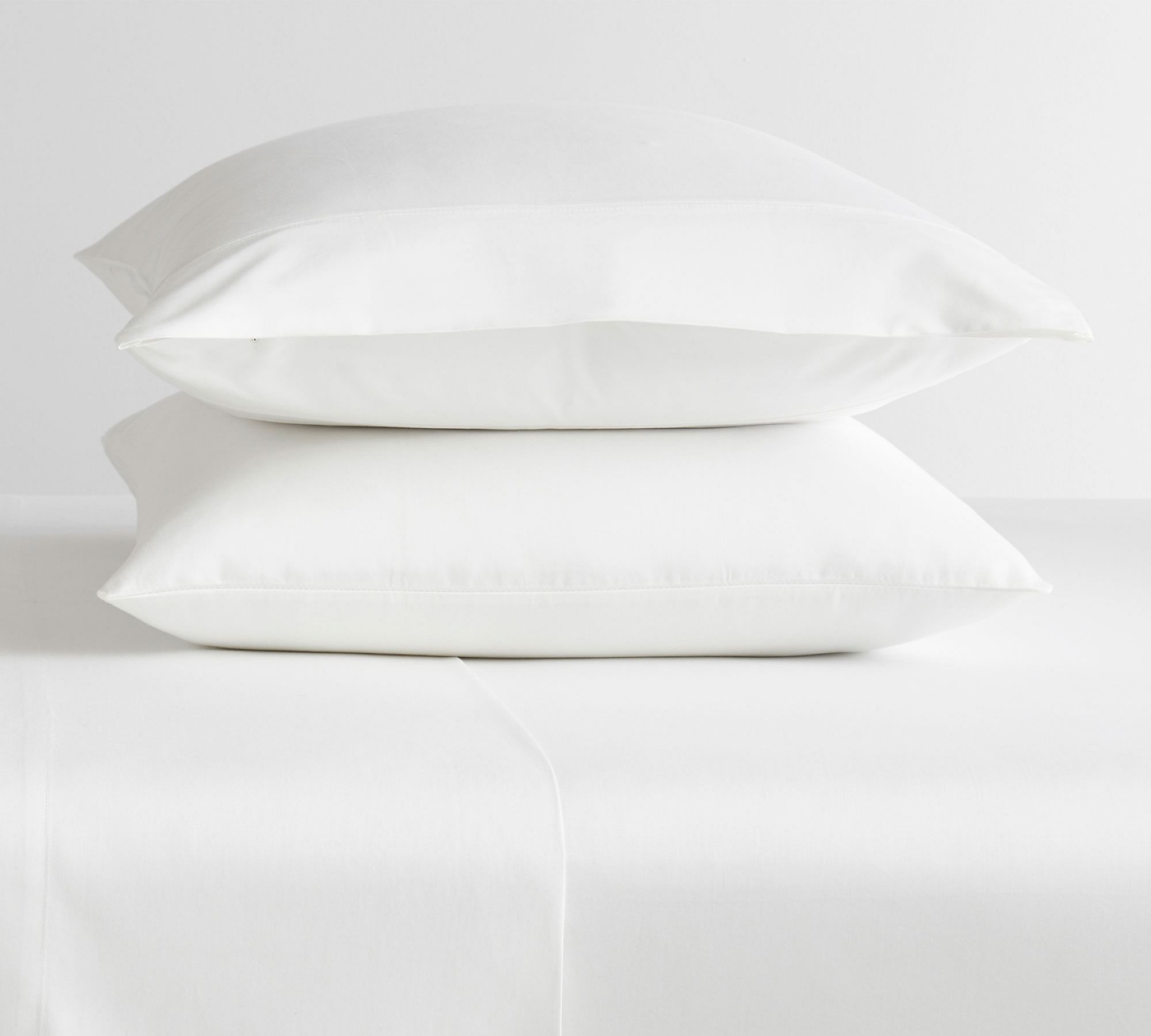 white bed pillows to sleep with