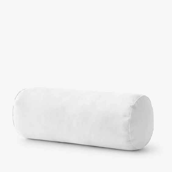 white bolster pillow