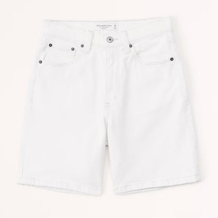 These white denim dad shorts are the perfect denim shorts for summer! #ABlissfulNest