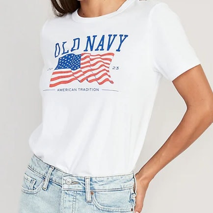 Get a classic Old Navy flag tee for the 4th of July this year! #ABlissfulNest