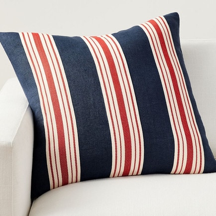 This Americana striped throw pillow is perfect to add to your home this summer! #ABlissfulNest