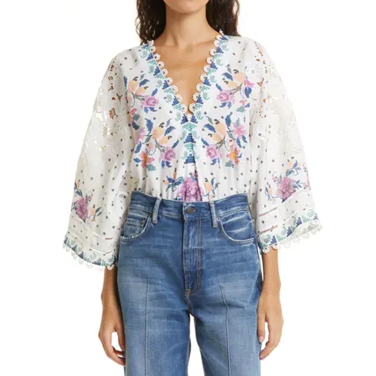 This embroidered bodysuit is the perfect summer staple! #ABlissfulNest
