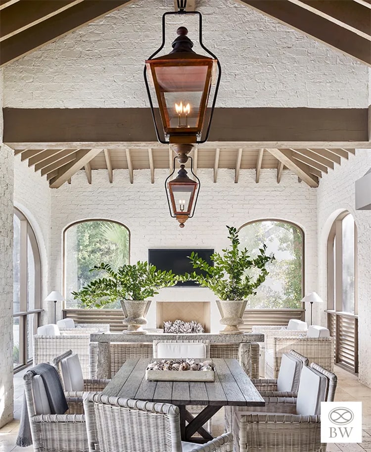 This outdoor living space designed by Beth Webb is SO stunning for summer! #ABlissfulNest