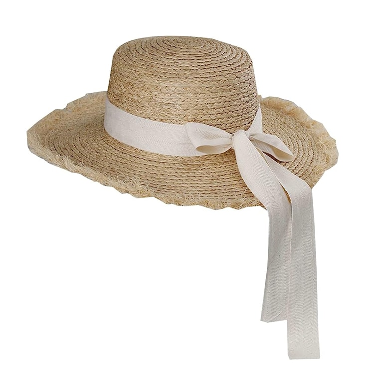 This bow embellished sun hat is under $20 and perfect for summer! #ABlissfulNest