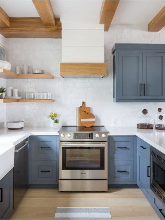 Beautiful Coastal Kitchen Cabinet Colors Story