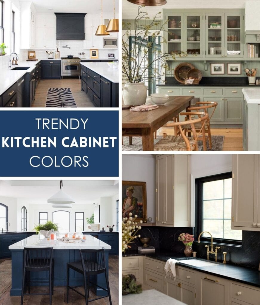 Trendy Kitchen Cabinet Colors - A Blissful Nest