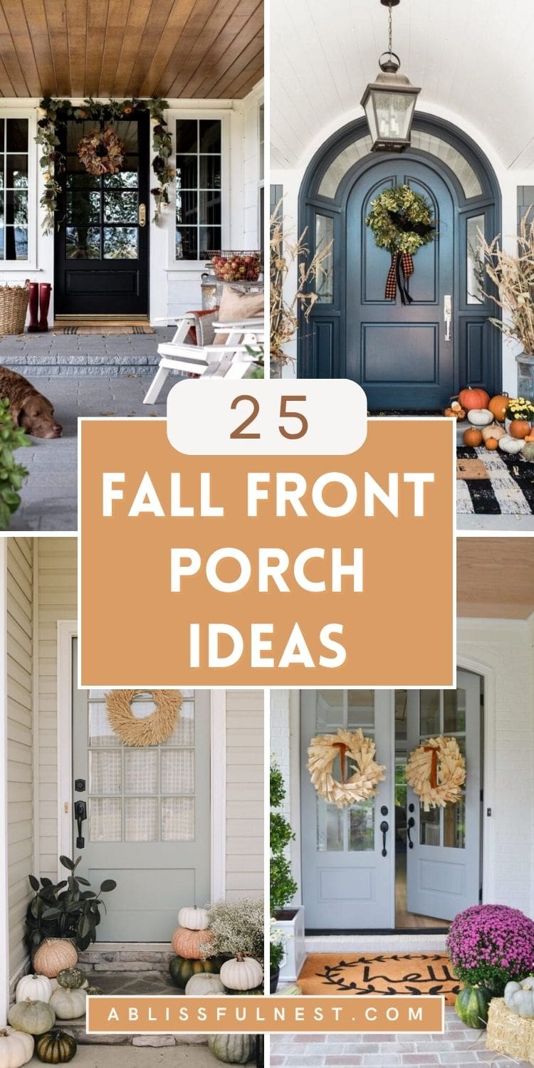 25 Fall Front Porch Ideas You HAVE To See! | A Blissful Nest
