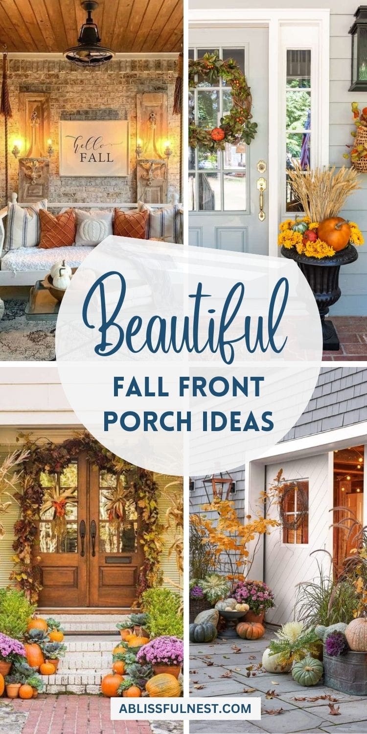 25 Fall Front Porch Ideas You HAVE To See! | A Blissful Nest