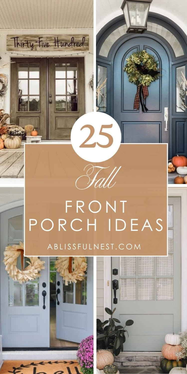 25 Fall Front Porch Ideas You HAVE To See! | A Blissful Nest