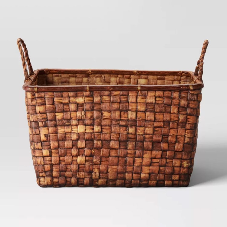 This woven basket is perfect to add to your home this fall! #ABlissfulNest