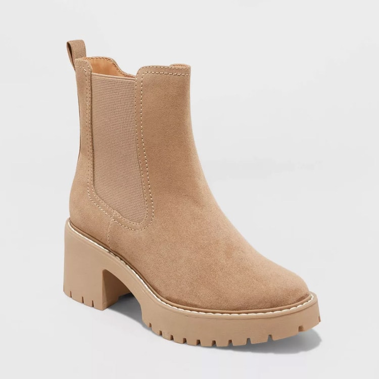 These tan booties are such a good designer lookalike and perfect for fall! #ABlissfulNest