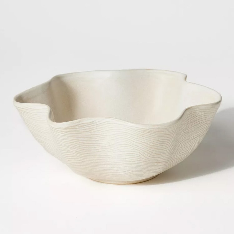 This ceramic wave bowl is back in stock! It's the perfect piece of decor to add to your home! #ABlissfulNest