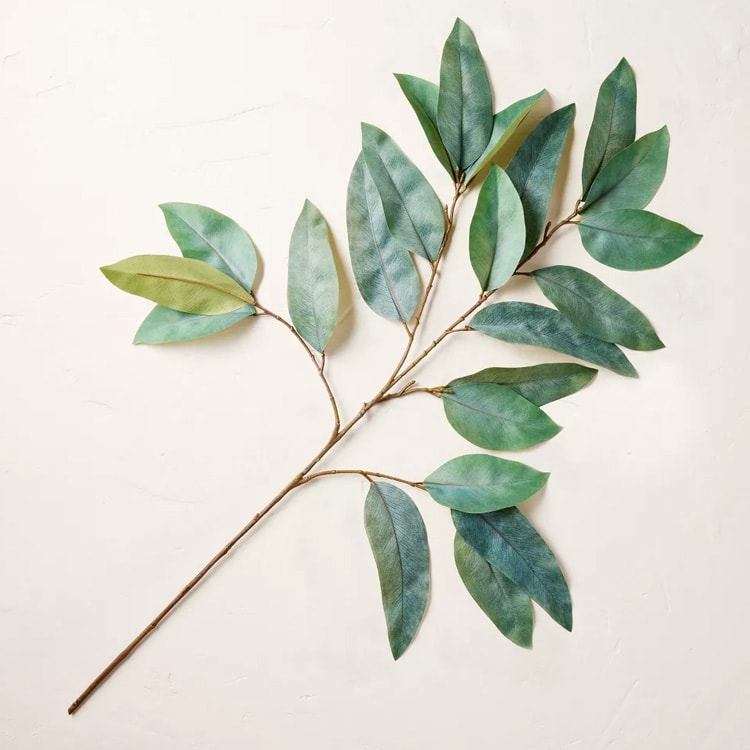 These faux long leaf eucalyptus stems are perfect to add to your home! #ABlissfulNest