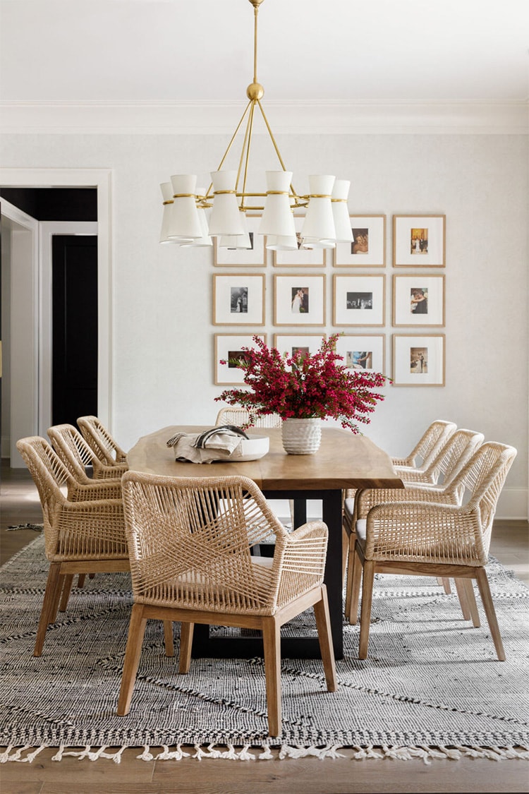 This dining room designed by Lori Paranjape Interiors is so classic and so stunning! #ABlissfulNest