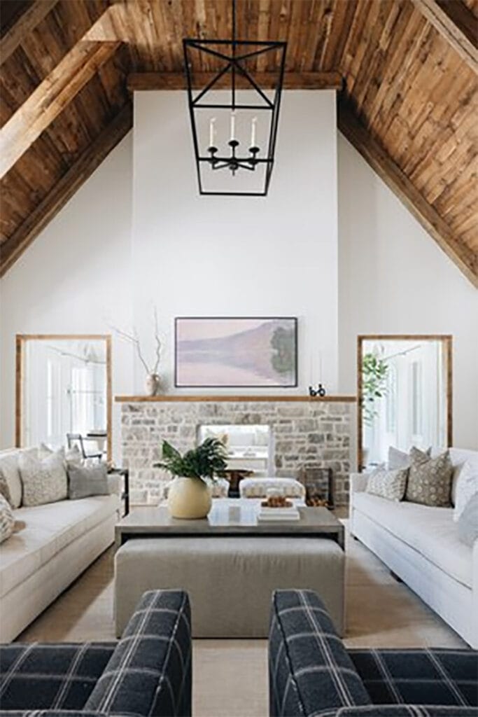 This living room designed by Kate Marker Interiors is so stunning! #ABlissfulNest