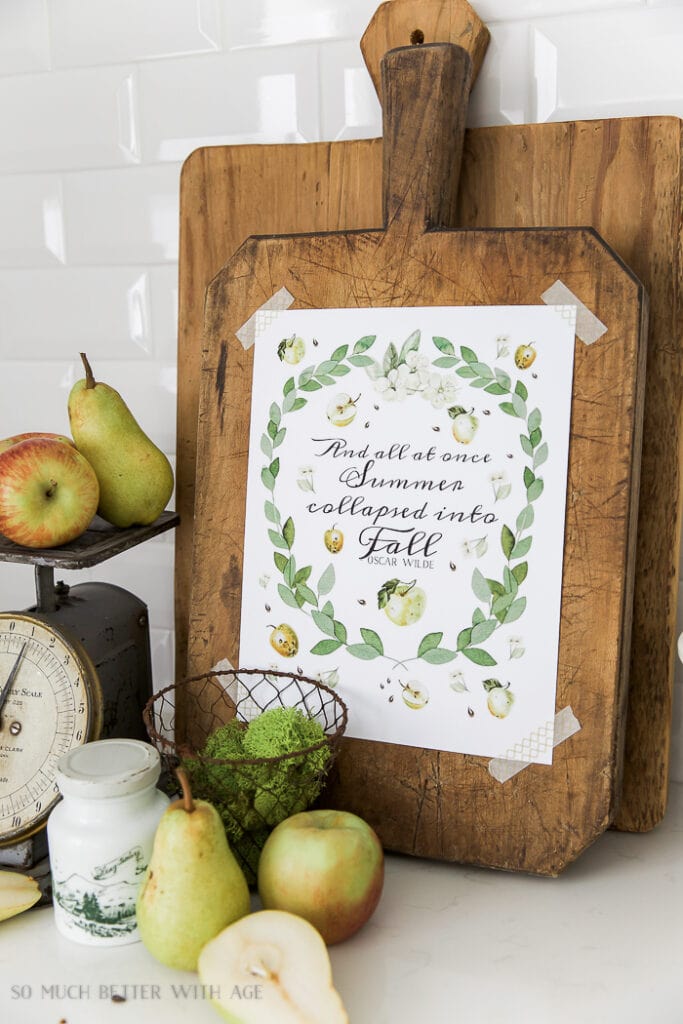 Free Fall Printables For Fall Decorating - A Blissful Nest