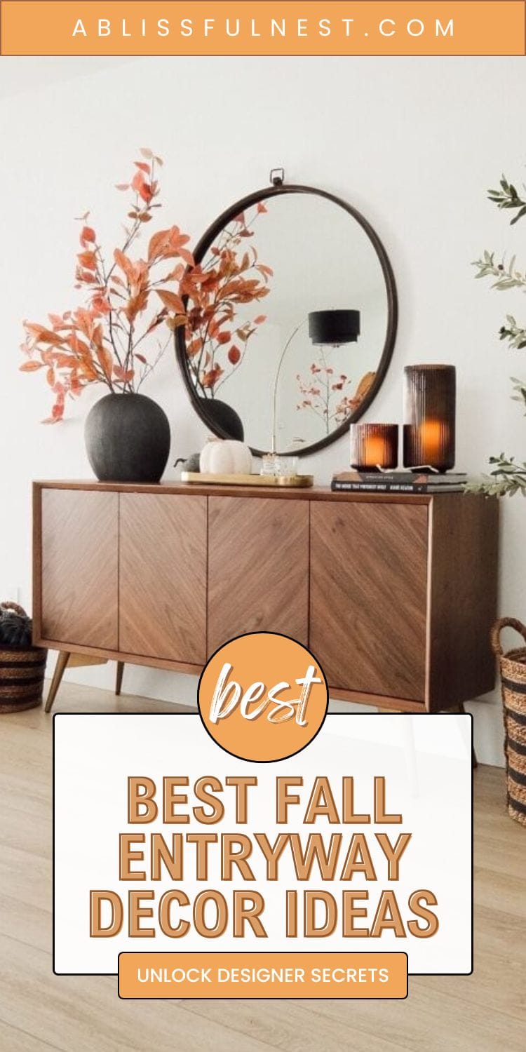 Best Fall Entryway Decor Ideas | A Blissful Nest