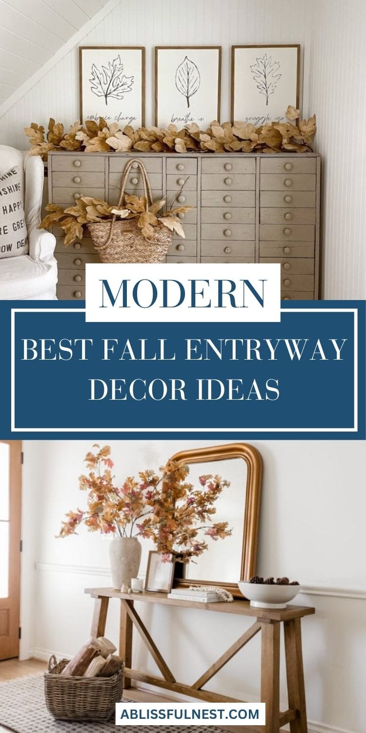 Best Fall Entryway Decor Ideas | A Blissful Nest