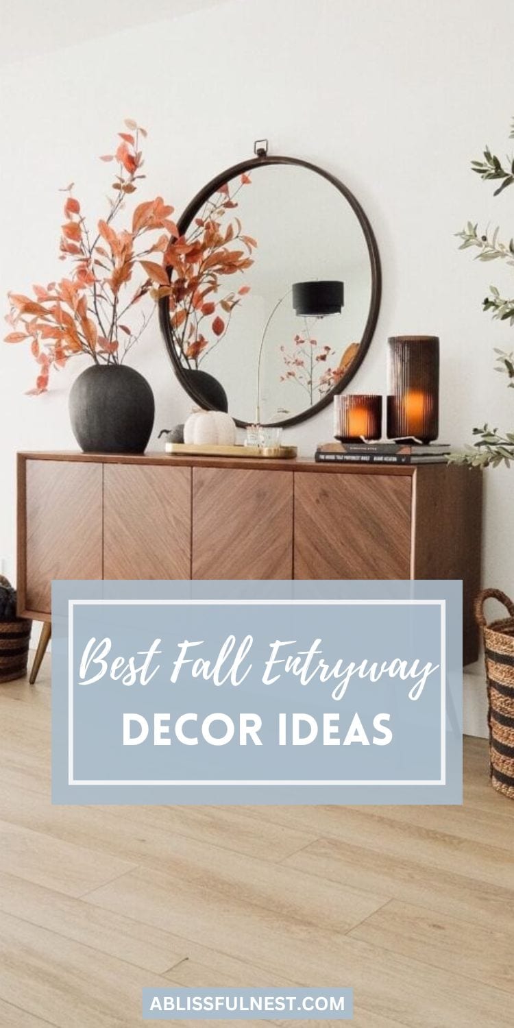 Best Fall Entryway Decor Ideas | A Blissful Nest