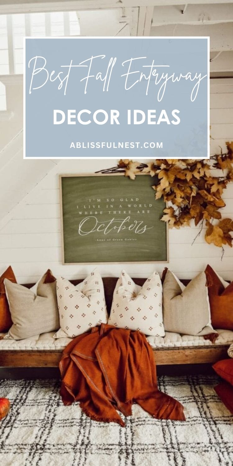 Best Fall Entryway Decor Ideas | A Blissful Nest