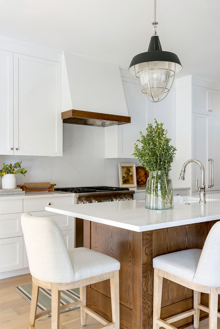 This stunning kitchen designed by Bria Hammel Interiors is the perfect open concept design! #ABlissfulNest