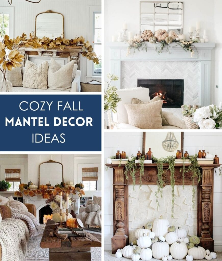 Cozy Fall Mantel Decorating Ideas | A Blissful Nest