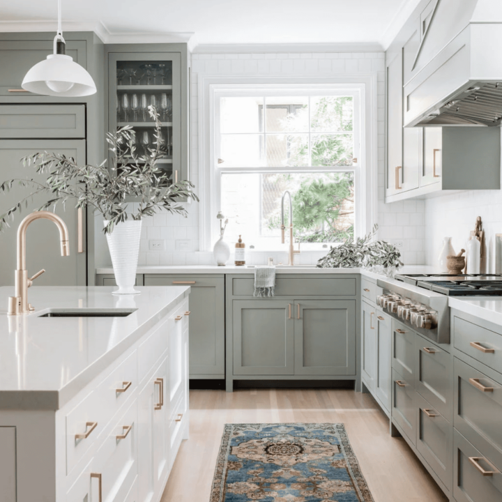 Image for Light Green Kitchen Cabinets