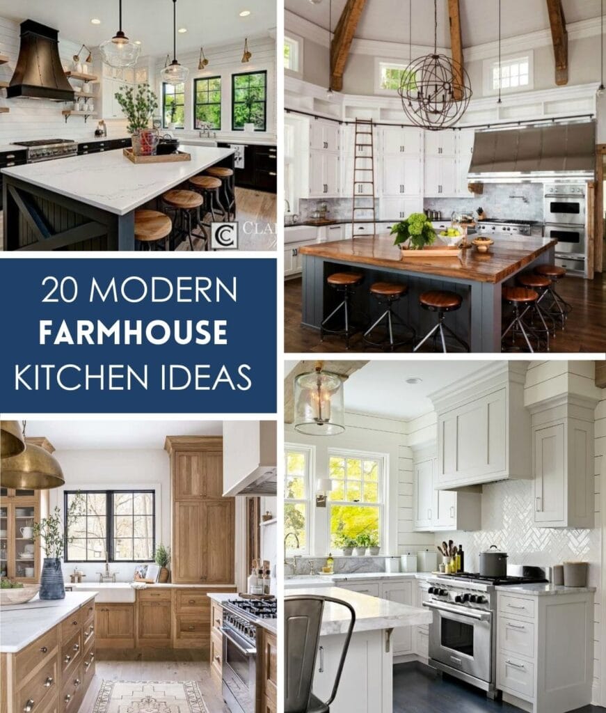 20 Modern Farmhouse Kitchens With Rustic Flare | A Blissful Nest