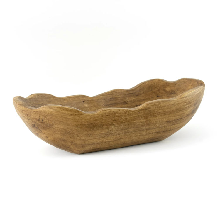 This wooden dough bowl is the perfect accent piece under $20! #ABlissfulNest